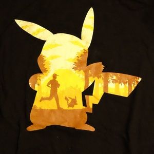 Black Pikachu Pokemon T-shirt (Tee Fury)